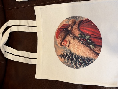 Traditional Santa Claus Canvas Totebag Tote Bag 13